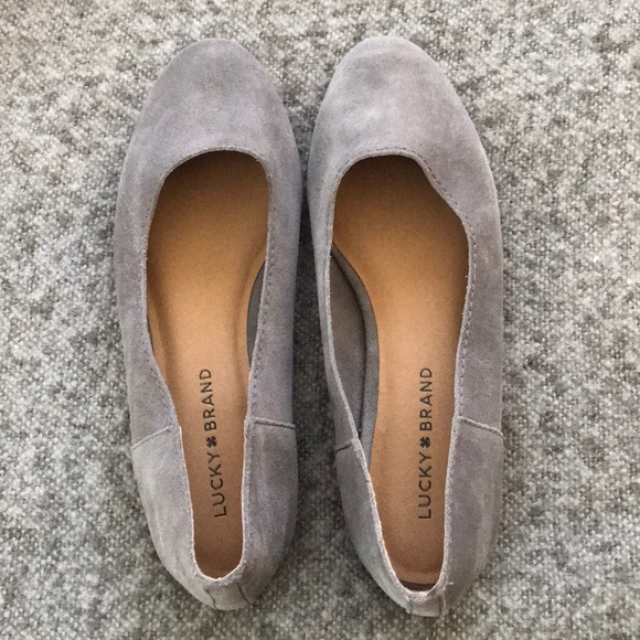 lucky brand suede flats